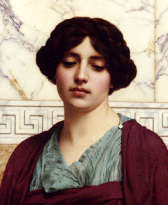 + (Sappho). John W. Godward, 1914